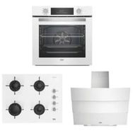 Beko BFC 430 B - BOCD T 6510 EB - ADE 62540 B Beyaz 3'lü Ankastre Set
