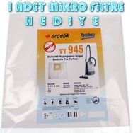 Beko BKS 1310 TT690 Elektrikli Süpürge Uyumlu Kağıt Toz Torbası