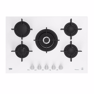Beko BOCD T 7521 DWKB 75 cm Beyaz Cam Ankastre Ocak
