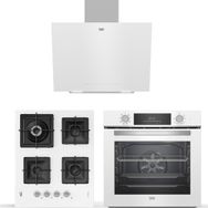 Beko Master BDE 6040 B - BFC 430 B - BOCD K 6510 EWB Beyaz 3'lü Ankastre Set