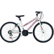 Belderia Tec Eros 26" Jant 21 Vites V-Fren Beyaz Pembe Dağ Bisikleti