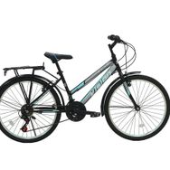 Belderia Vision Elegance 26" Jant Sypo Index 21 Vites V-Fren Siyah Turkuaz Şehir Bisikleti