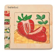 Beleduc Çilek 15x15 cm Katlı Puzzle