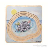 Beleduc Katlı Kurbağa 28 Parça Puzzle