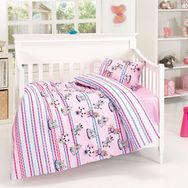 Belenay Sevimliler Pembe Bebek Nevresim Takımı