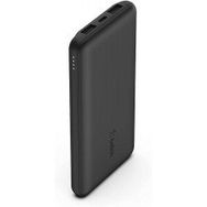 Belkin 10K USB C 15 W Çift USB-A 15 cm USB-A C Kablo Siyah Power Bank