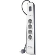 Belkin BSV401VF2M 2 m 4'lü Akım Korumalı Uzatma Priz