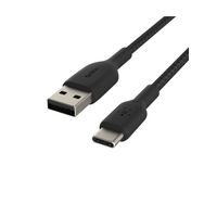 Belkin CAB002BT1MBK 1 m Gümüş-Siyah Type-C Örgülü Data & Hızlı Şarj Kablosu