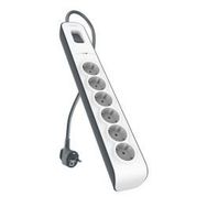 Belkin Surgemaster BSV603VF2M Beyaz-Gri 2 m 6'lı Priz