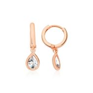 Bella Gloria GP00216 Damla Taşlı Rose Gümüş Küpe