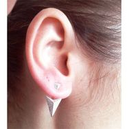 Bella Gloria GP00304 Ok Piercing Gümüş Küpe