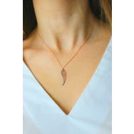 Bella Gloria TGK0032 Melek Kanadı Rose Kadın Gümüş Kolye