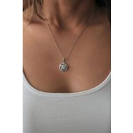 Bella Gloria TGK0383 Lava Gümüş Kolye