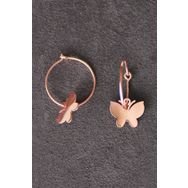 Bella Gloria TGP0110 Kelebek Rose Gümüş Küpe