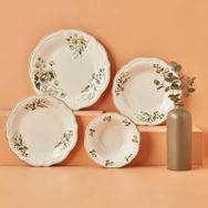 Bella Maison Julia Stoneware 48 Parça 12 Kişilik Yeşil Yemek Takımı