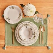 Bella Maison Yeşil Julia Stoneware 24 Parça 6 Kişilik Yemek Takımı