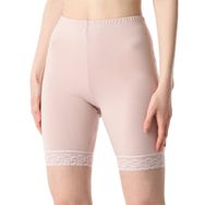 Bellivalini BLV50-216 Viskoz Dantelli Kısa Pudra Pembe Kadın Tayt