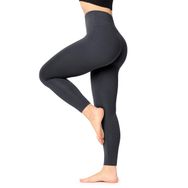 Bellivalini BLV50-292 High Waist Slim Viskoz Uzun Spor Yoga Grafit Kadın Tayt