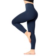 Bellivalini BLV50-292 High Waist Slim Viskoz Uzun Spor Yoga Mavi Kadın Tayt