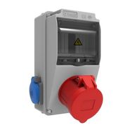 Bemis BH1-2134-2020 IP44 1 Adet Ön 5/32 A 380 V 2 Adet Yan 1/16A 220 V Prizli Halogen Free V5 Kombinasyon Kutusu