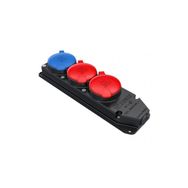 Bemis BK6-2504-4614 3x25A 3P+E 380V IP55 Kauçuk Plastik Trifaze 2 Tri 1 Mono 3'lü Grup Priz