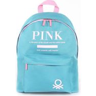 Benetton 03809 Mavi Pembe United Colors Çift Bölmeli Sırt Çantası