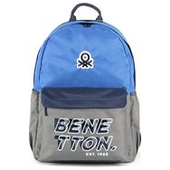 Benetton 03845 Mavi Gri Çift Bölmeli İlkokul Sırt Çantası