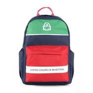 Benetton 03860 Lacivert Kırmızı Çift Bölmeli İlkokul Sırt Çantası