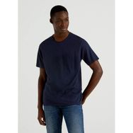 Benetton 123P3JE1J19A5 Bisiklet Yaka Lacivert Erkek T-Shirt