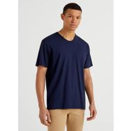 Benetton 123P3JE1J4264 V Yaka Lacivert Erkek T-Shirt