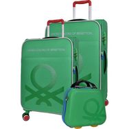 Benetton 14BNT2200-03-YSL Trolley 50 cm Yeşil Kabin Boy Valiz