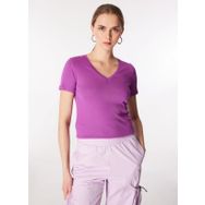 Benetton 3GA2E4230 V Yaka Normal Kalıp Kadın T-Shirt