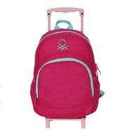 Benetton 70438 Krinkıl Çekçekli Anaokulu Çantası Pembe