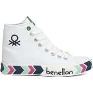 Benetton BN-30621-3374 Beyaz Lacivert Kadın Spor Ayakkabı