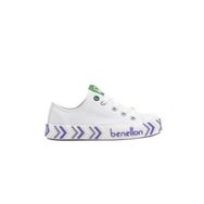 Benetton BN-30635 Beyaz Lila Çocuk Spor Ayakkabı