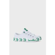 Benetton BN-30635 Beyaz Yeşil Çocuk Spor Ayakkabı