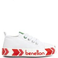 Benetton BN-30642-3394 Beyaz Fuşya Çocuk Spor Ayakkabı