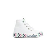Benetton BN-30644-3394 Beyaz Mavi Çocuk Spor Ayakkabı