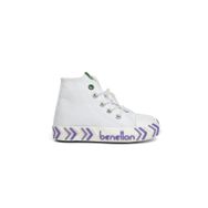 Benetton BN-30645 3394 Beyaz Lila Çocuk Spor Ayakkabı