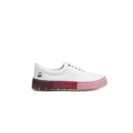 Benetton BN-30696-3114 Beyaz Pembe Kadın Spor Ayakkabı