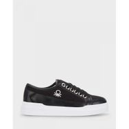 Benetton BN-30910 Siyah Beyaz Kadın Sneakers