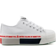 Benetton BN-30934 Beyaz Siyah Kadın Spor Ayakkabı