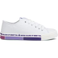 Benetton BN-70017-3374 Beyaz Lila Kadın Spor Ayakkabı