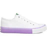 Benetton BN-90176-2 3374 Beyaz Lila Kadın Spor Ayakkabı