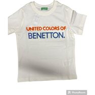 Benetton BNT-B21361-002 Beyaz Erkek Çocuk T-shirt