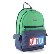 Benetton BNT03785 Yeşil-Lacivert Unisex Sırt Çantası