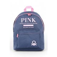 Benetton BNT03817 Lacivert-Pembe Kadın Sırt Çantası