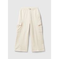 Benetton Bol Paça Ekru Kız Çocuk Eşofman Altı 3NBMCF06O - 10 - 11 Yaş