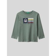 Benetton Erkek Çocuk Baskılı Sweatshirt 1-6 Yaş Haki - 2 - 3 Yaş