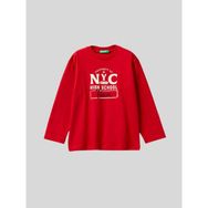 Benetton Erkek Çocuk Baskılı Sweatshirt 1-6 Yaş Kırmızı